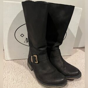 Steve Madden Moto Boots-BLK-Sz 7